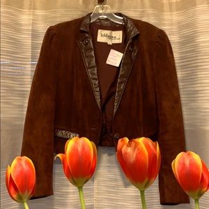 Wilson Victorian suede and leather jacket